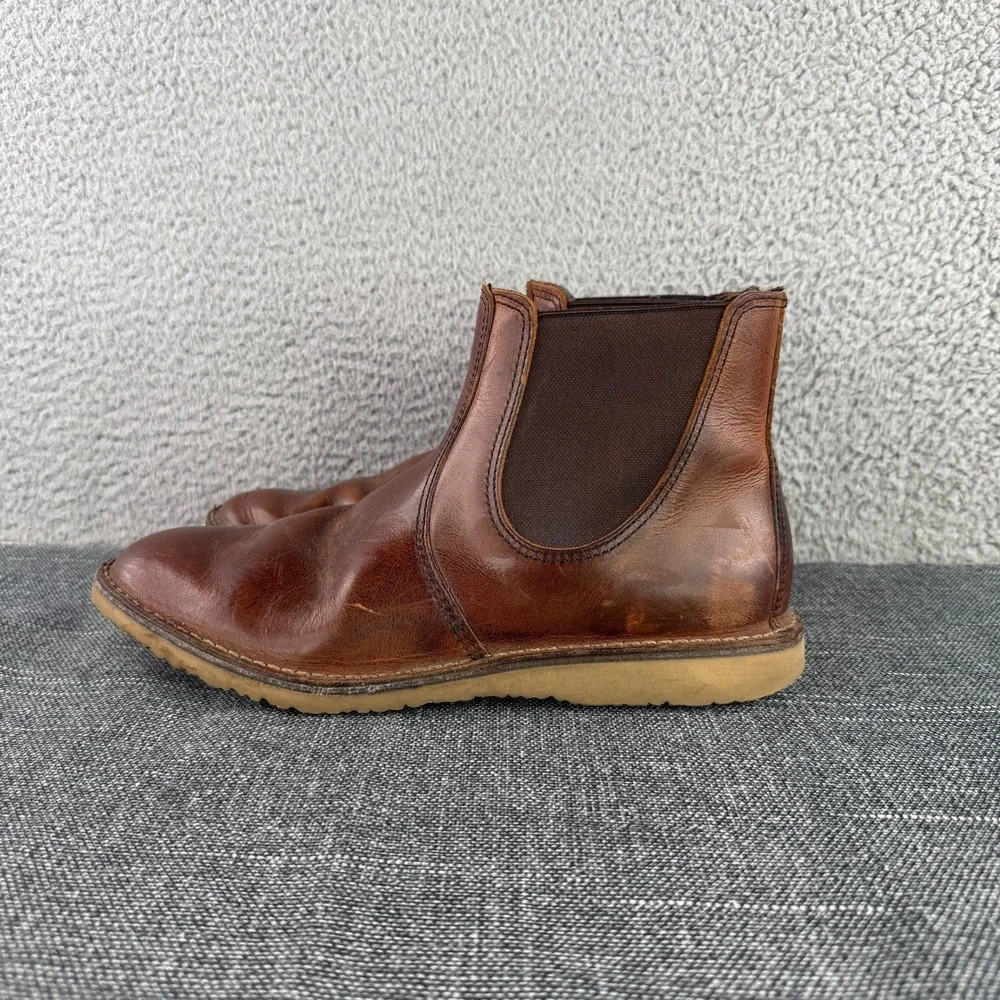 Red Wing 3311 Heritage Weekender Chelsea Boots Mens 10.5 D Copper Leather USA